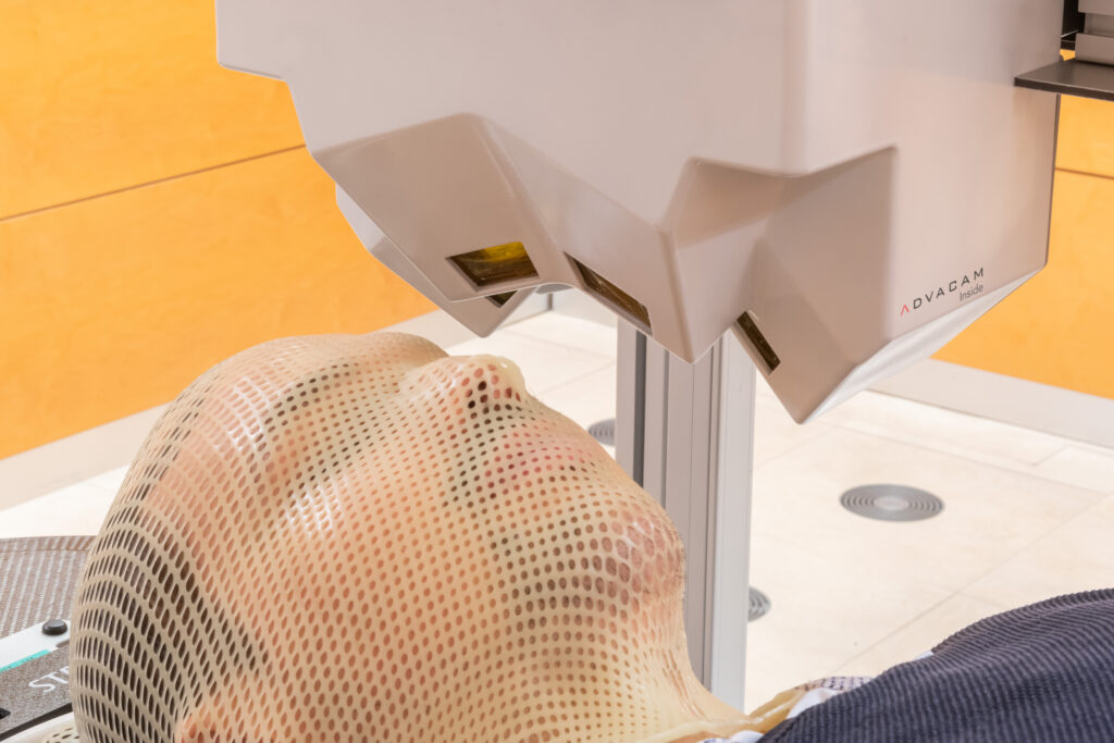 Visualization of secondary radiation emitted from the patient's body